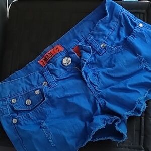 Blue Denim Women Shorts